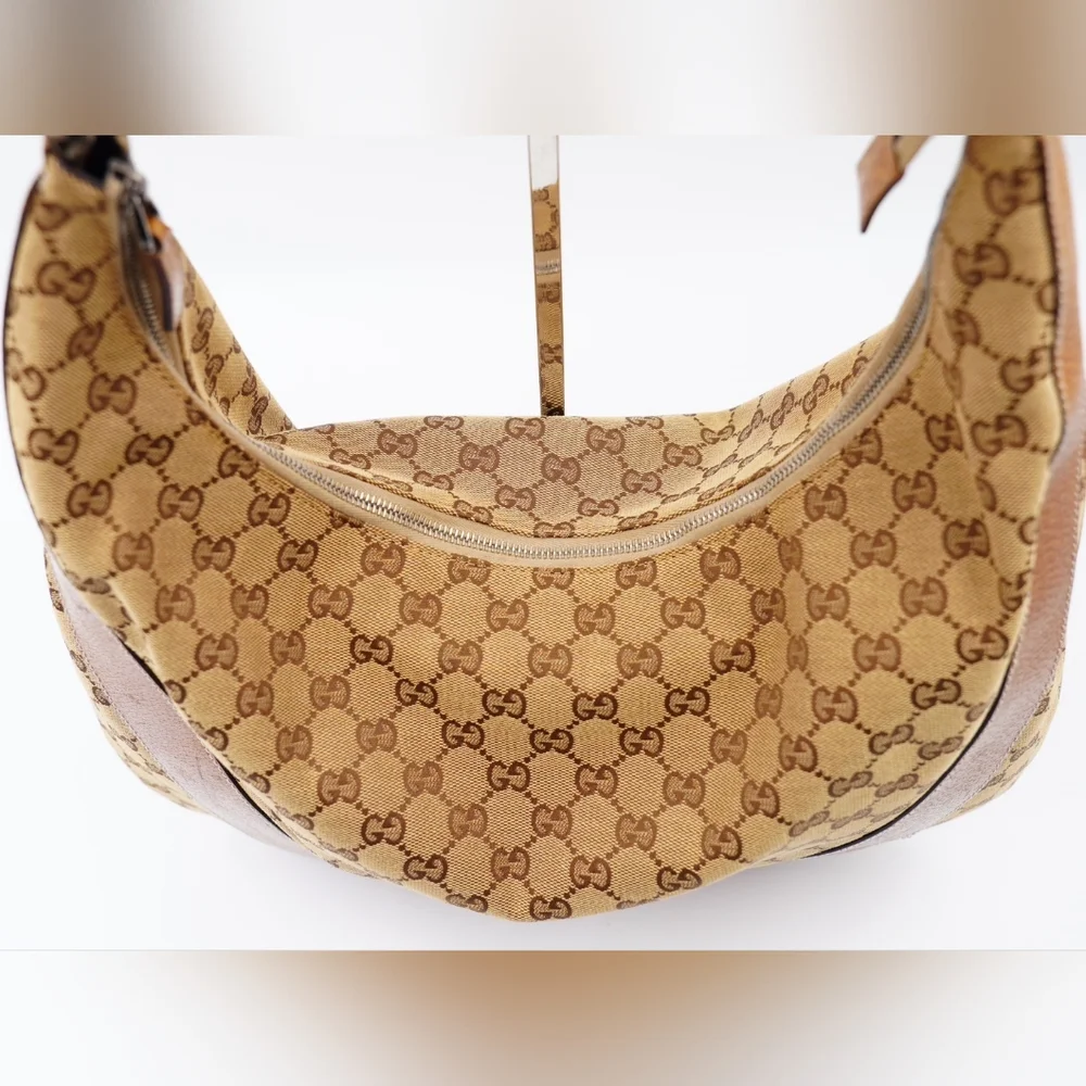 (MT292) Gucci GG Canvas Hobo Shoulder Bag - Picture 2 of 14